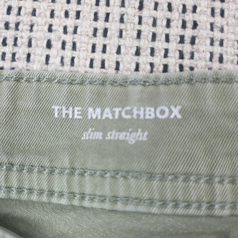 AG Adriano Goldschmied The Matchbox Jeans Mens 32x30 Light Green Slim Straight - Picture 4 of 9